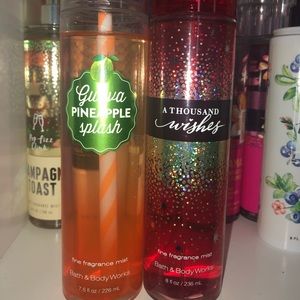 (2) bath and body works full size sprays